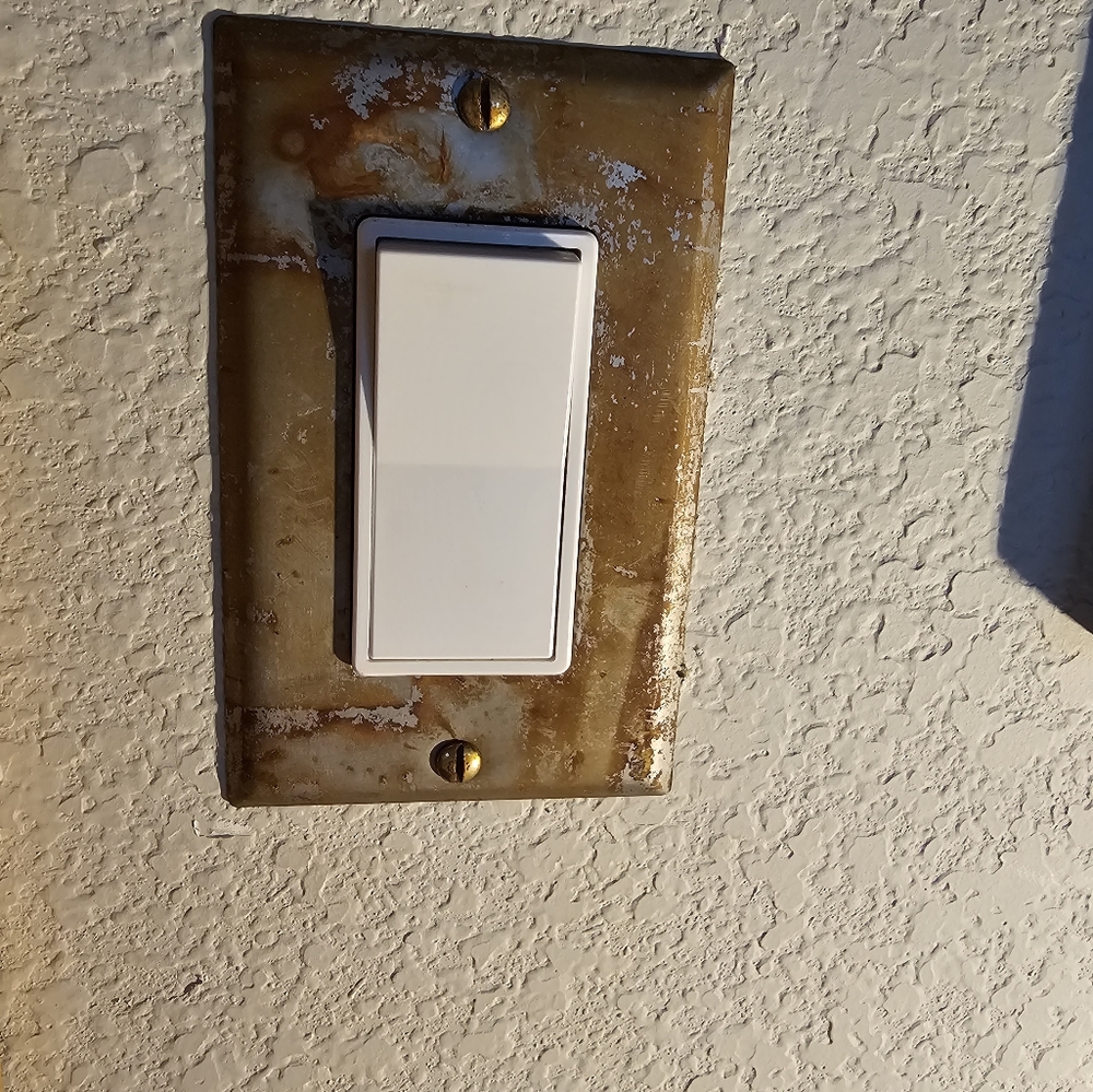 Rusted Light Switch Plate Cover